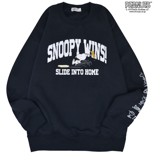 SNOOPY（スヌーピー） トレーナー 長袖 裏起毛 スウェット トップス