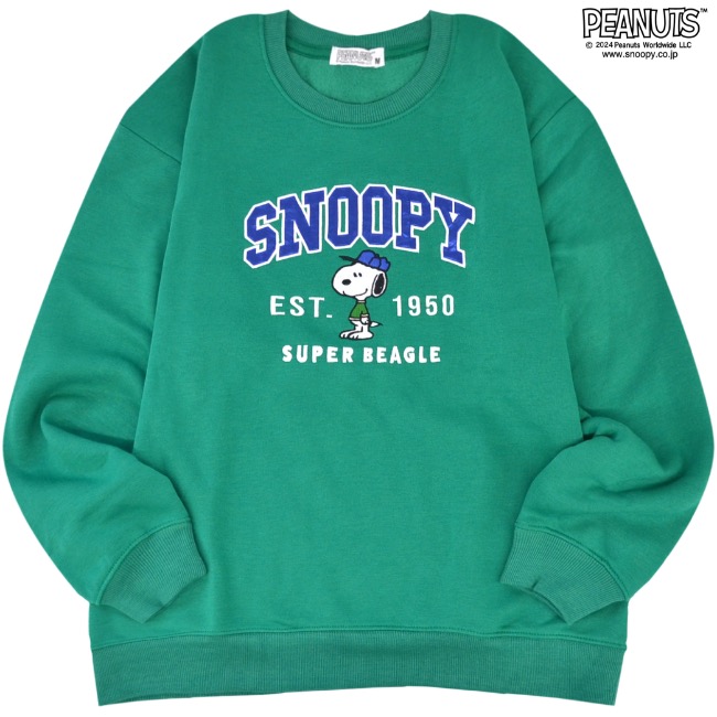 SNOOPY（スヌーピー） 裏起毛 ビック シルエット トレーナー オーバー