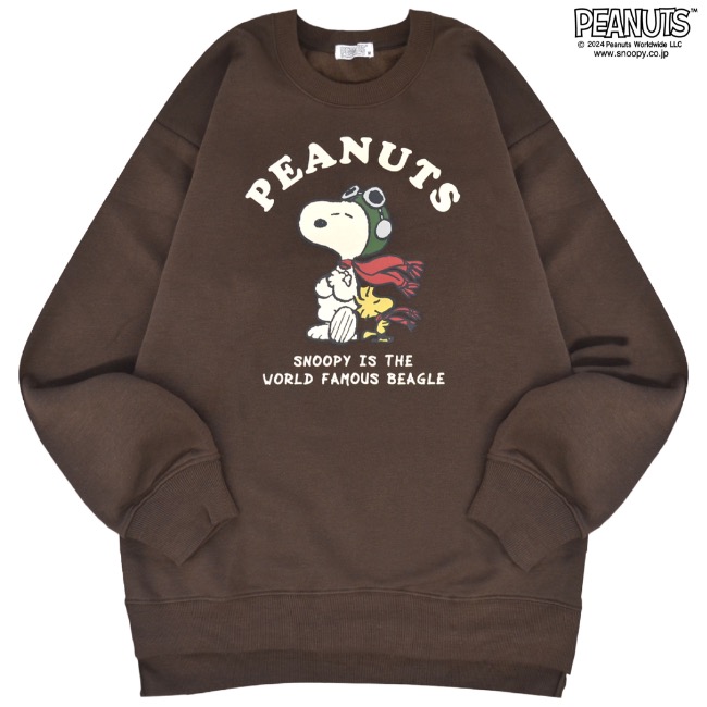 SNOOPY（スヌーピー） トレーナー 長袖 裏起毛 スウェット トップス