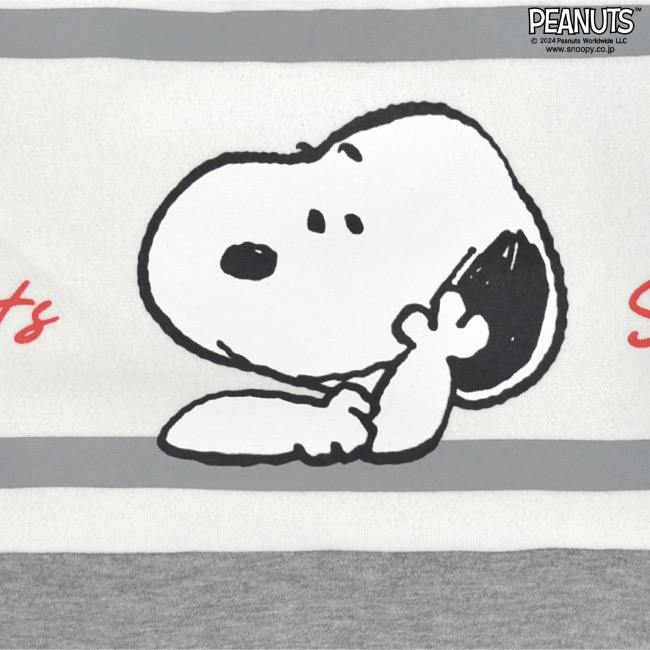 SNOOPY（スヌーピー） 長袖 トップス ハーフジップ 裏起毛 オラフ