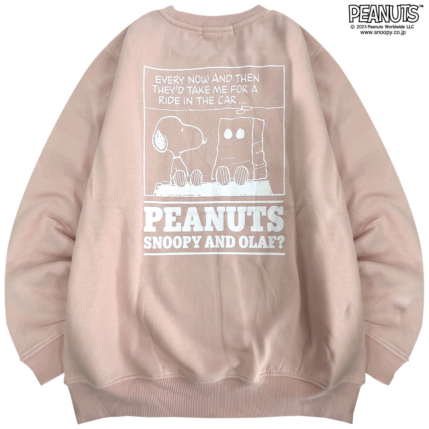 ピーナッツ レーベル スヌーピー チャーリーブラウン オラフ プリント