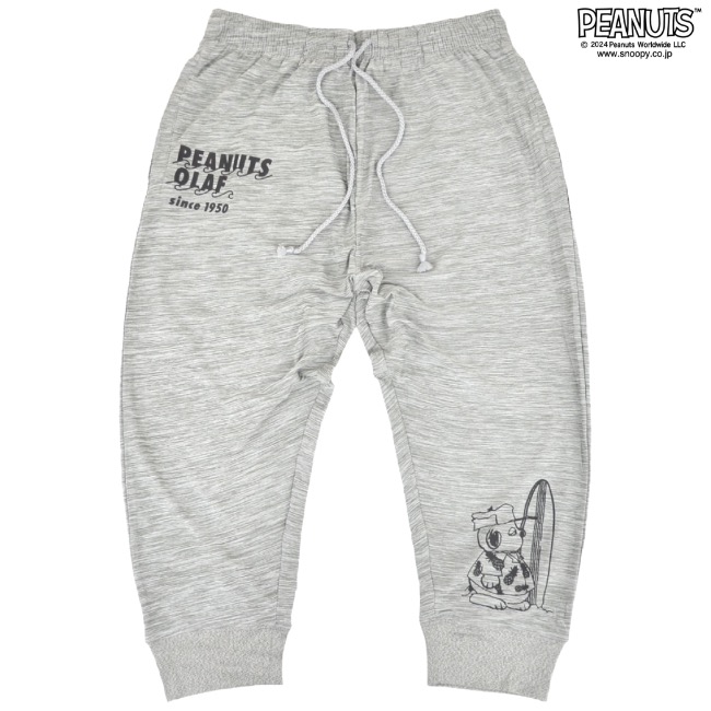 SNOOPY（スヌーピー） パンツ 七分丈 オラフ プリント サーフ ボトムス