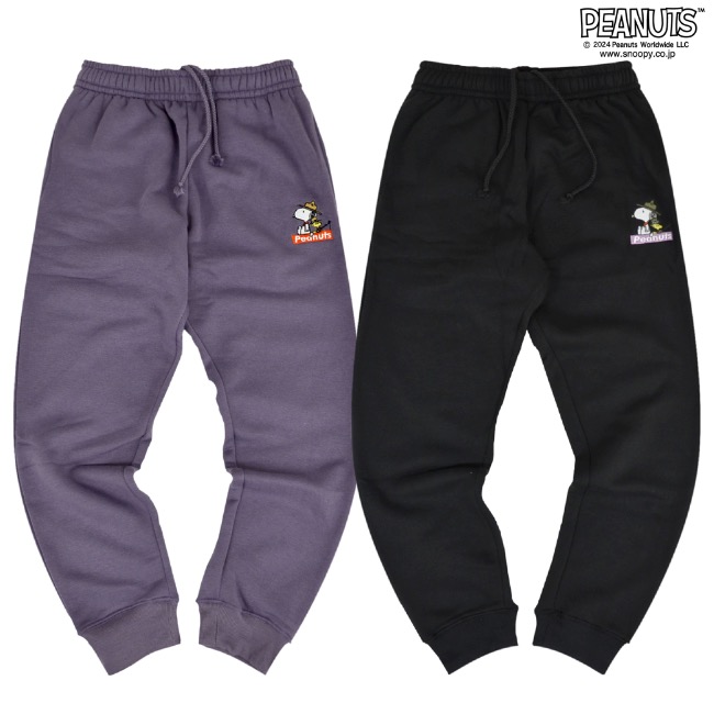 SNOOPY（スヌーピー） パンツ 裏起毛 スウェット 刺繍 ビーグル