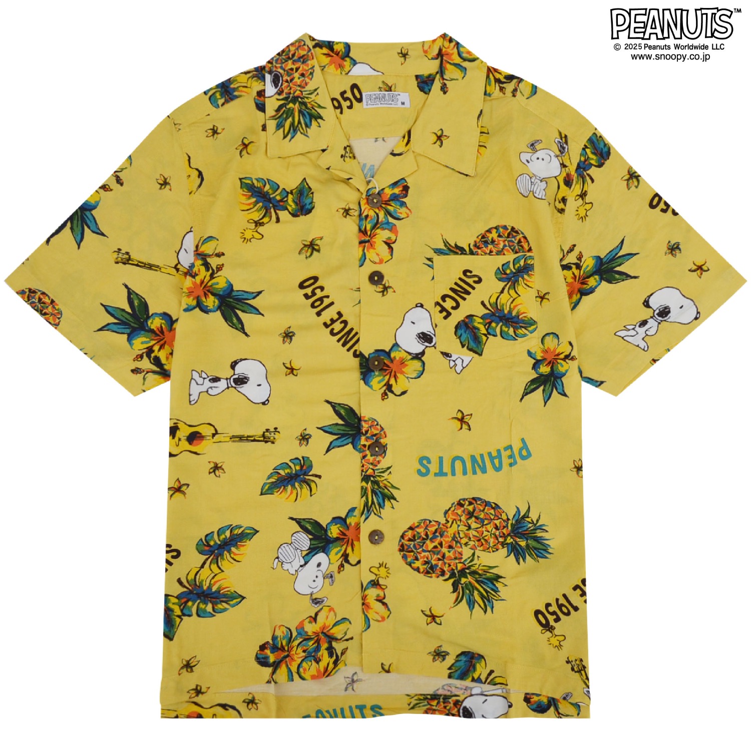 SNOOPY（スヌーピー） アロハ シャツ ハワイ 夏 海 Tシャツ トップス 