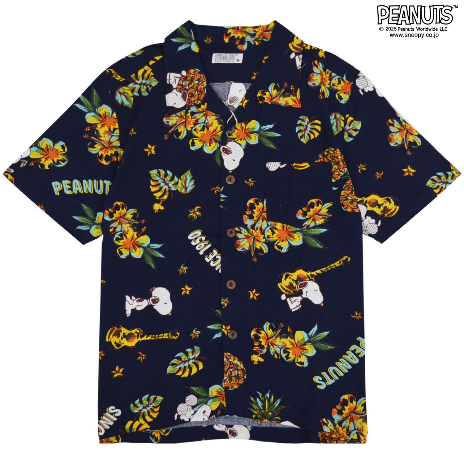 SNOOPY（スヌーピー） アロハ シャツ ハワイ 夏 海 Tシャツ トップス 