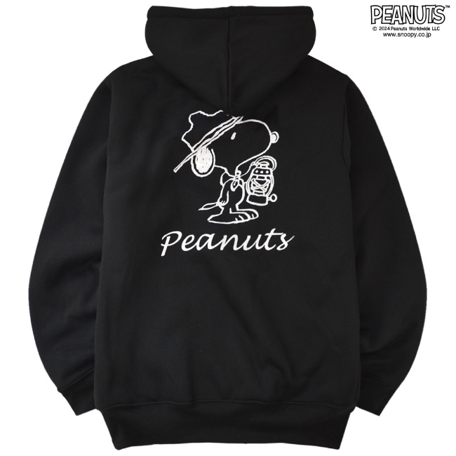 SNOOPY（スヌーピー） 長袖 アウター ボア パーカー 刺繍 プリント