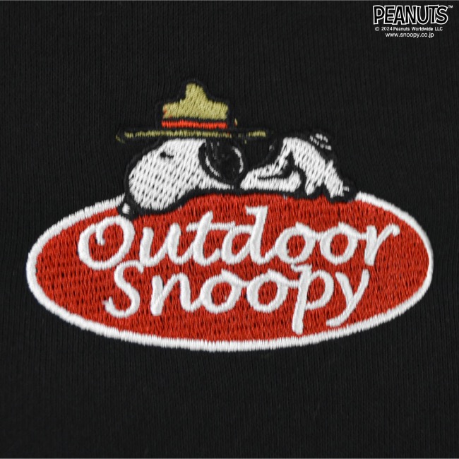 SNOOPY（スヌーピー） 長袖 アウター ボア パーカー 刺繍 プリント