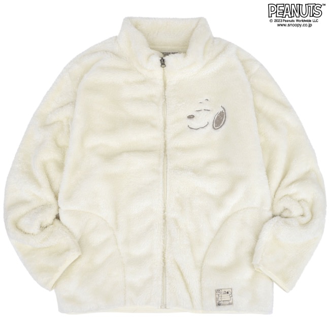 SNOOPY（スヌーピー） ピーナッツ ジャケット ボア 長袖 アウター 刺繍