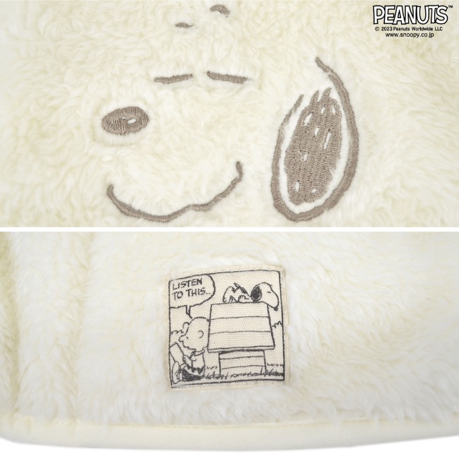 SNOOPY（スヌーピー） ピーナッツ ジャケット ボア 長袖 アウター 刺繍