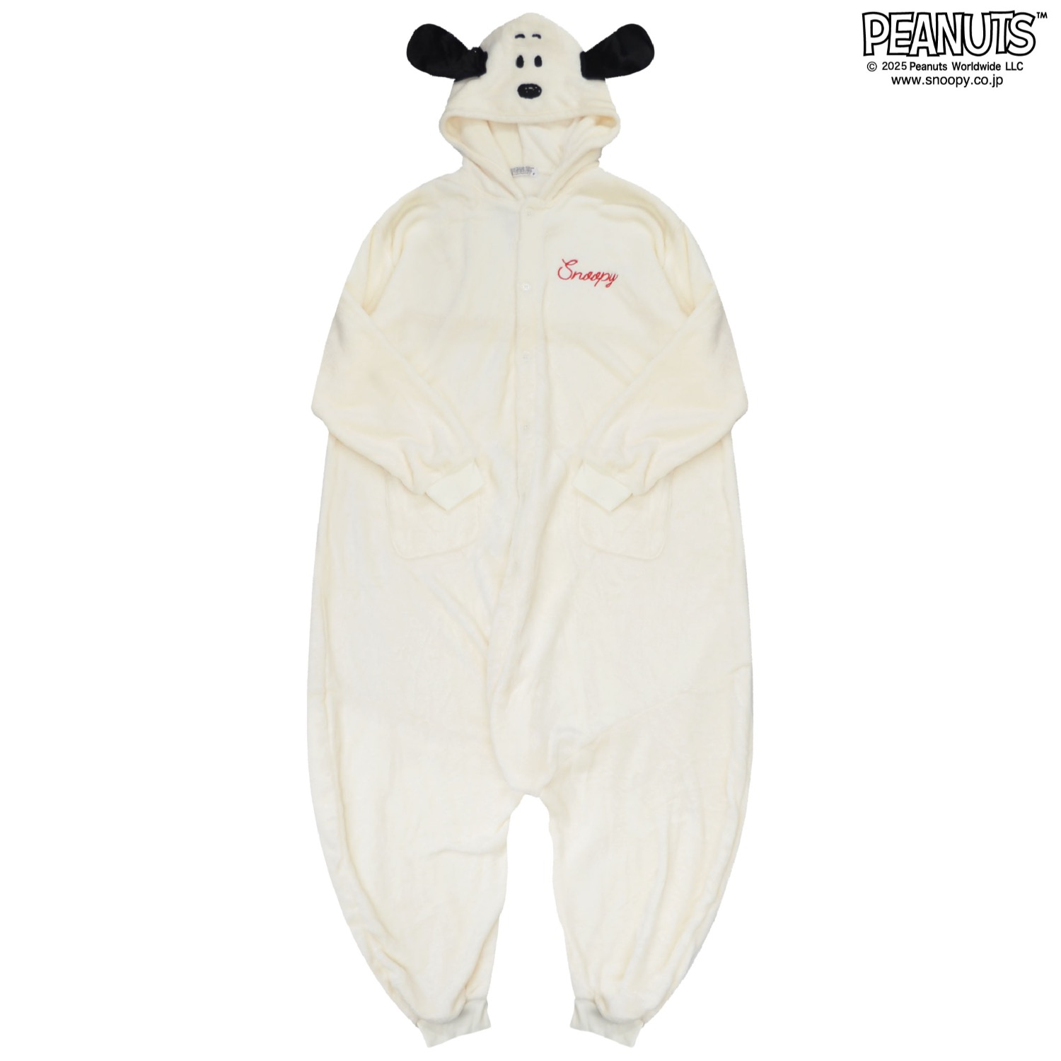 SNOOPY（スヌーピー） パジャマ 着ぐるみ ボア フリース 部屋着 ルーム