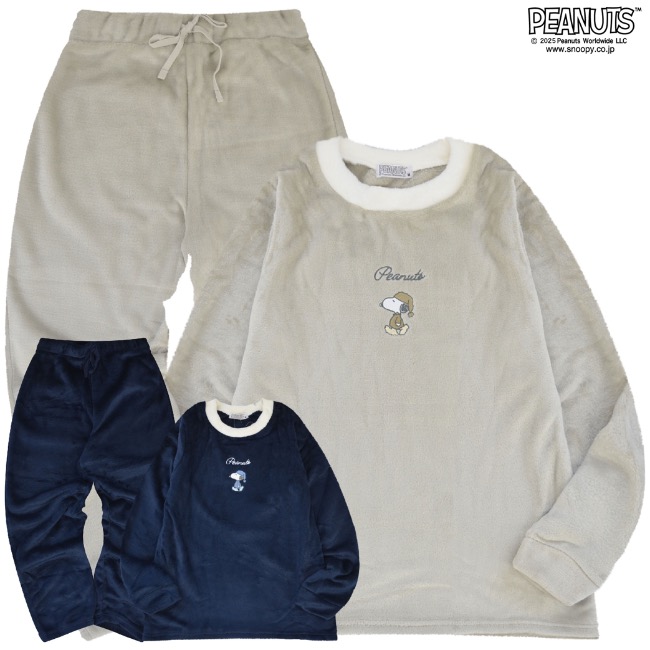 SNOOPY（スヌーピー） トレーナー パンツ ボア 上下 セット 長袖