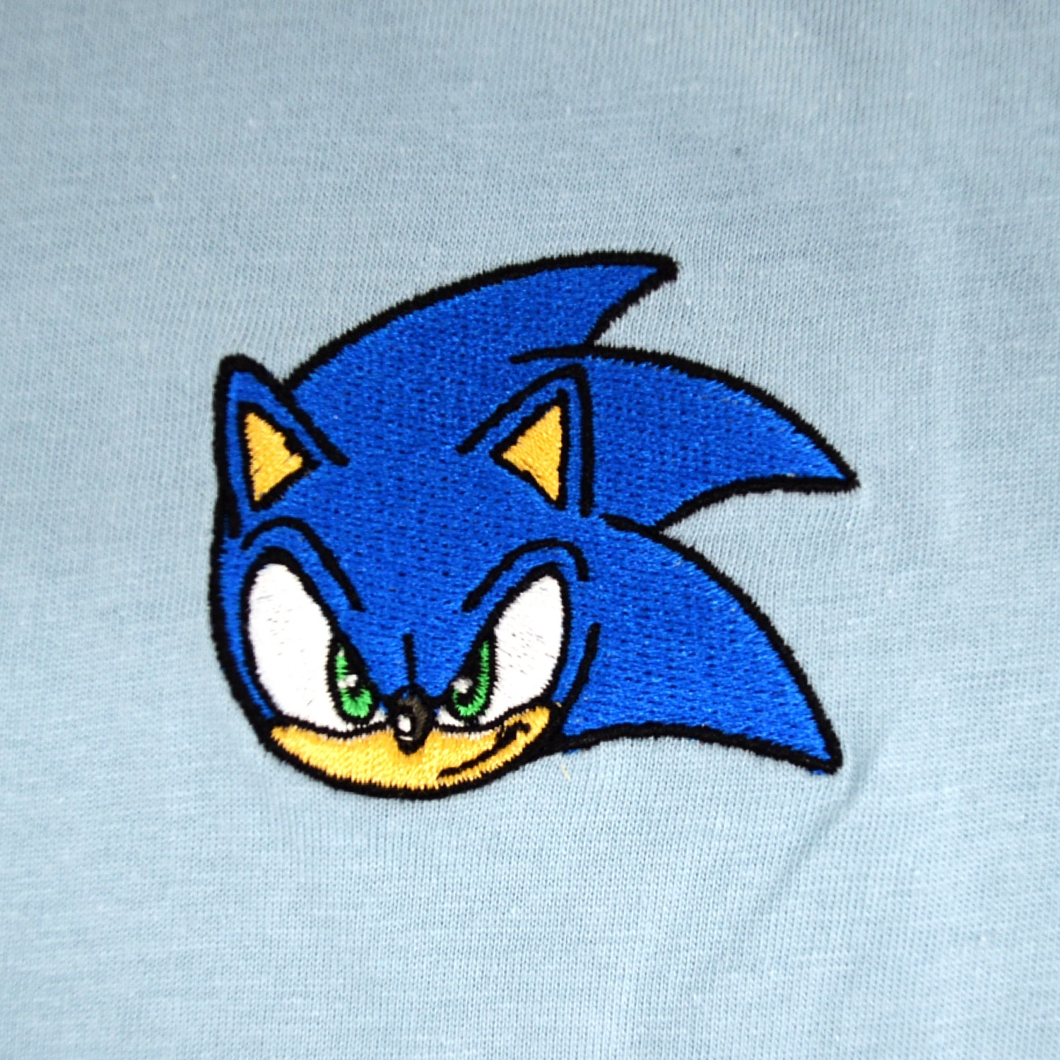 ソニック Tシャツ 長袖 セガ ゲーム バック プリント 刺繍 スケボー