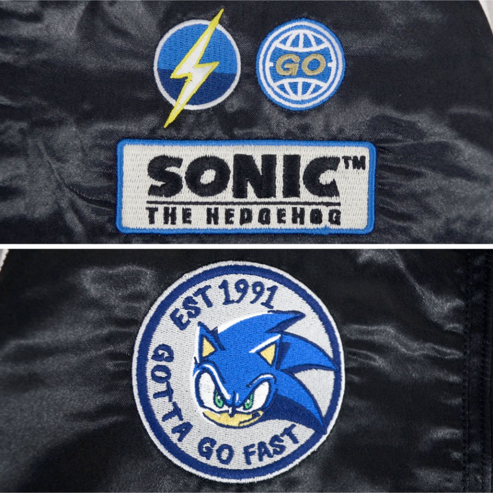 SONIC スカジャン Mサイズ ネイビー SONIC スカジャン Mサイズ ネイビー Amazon.co.jp: ソニック・ザ