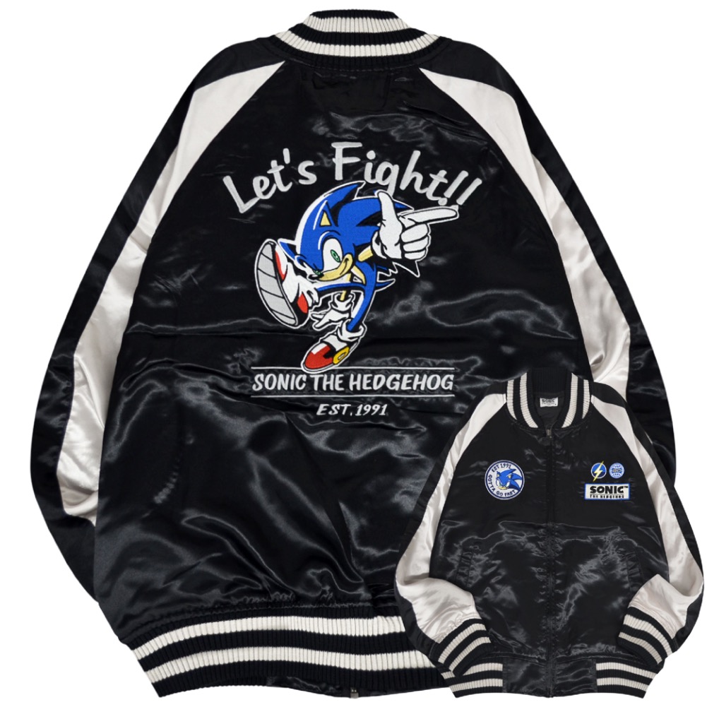 た*ん様 SEGA ソニック レザーライダースジャケット Sonic Lab ソニックラブ レザー シングル ライダース ジャケット