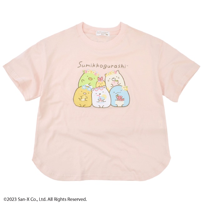 すみっコぐらし キッズTシャツ 半袖 ヘムカッ...の詳細画像1