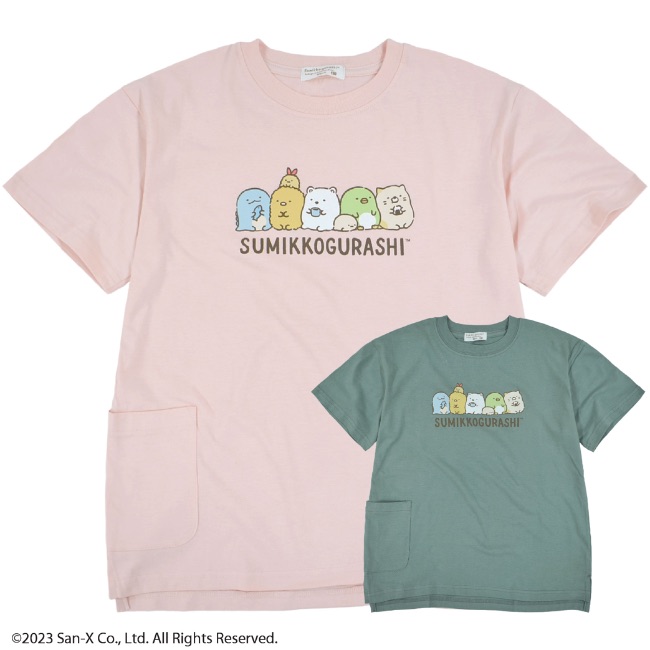 San-X（サンエックス） すみっコぐらし Tシャツ トップス 半袖