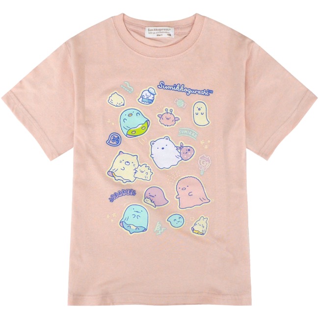 すみっコぐらし キッズ 畜光 プリント Tシャツ 光る 半袖Tシャツ San-x