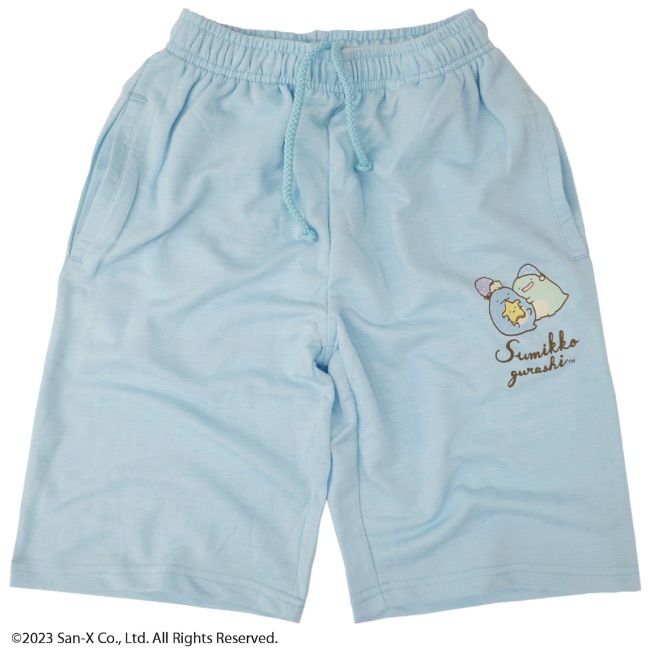 San-X（サンエックス） すみっコぐらし 裏毛ハーフパンツ ワンポイント