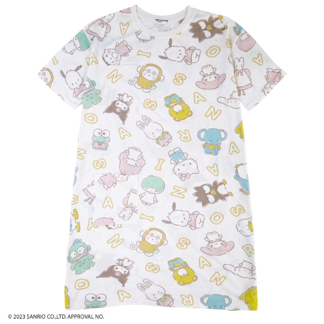 新品タグ付　サンリオ　Sugarbunnies Tシャツ　ワンピース　5枚 sanrio（サンリオ） キャラクターズ 総柄 Tシャツ ワンピース