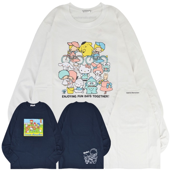 ハローキティ サンリオ キャラクターズ Tシャツ 長袖 ロンT プリント