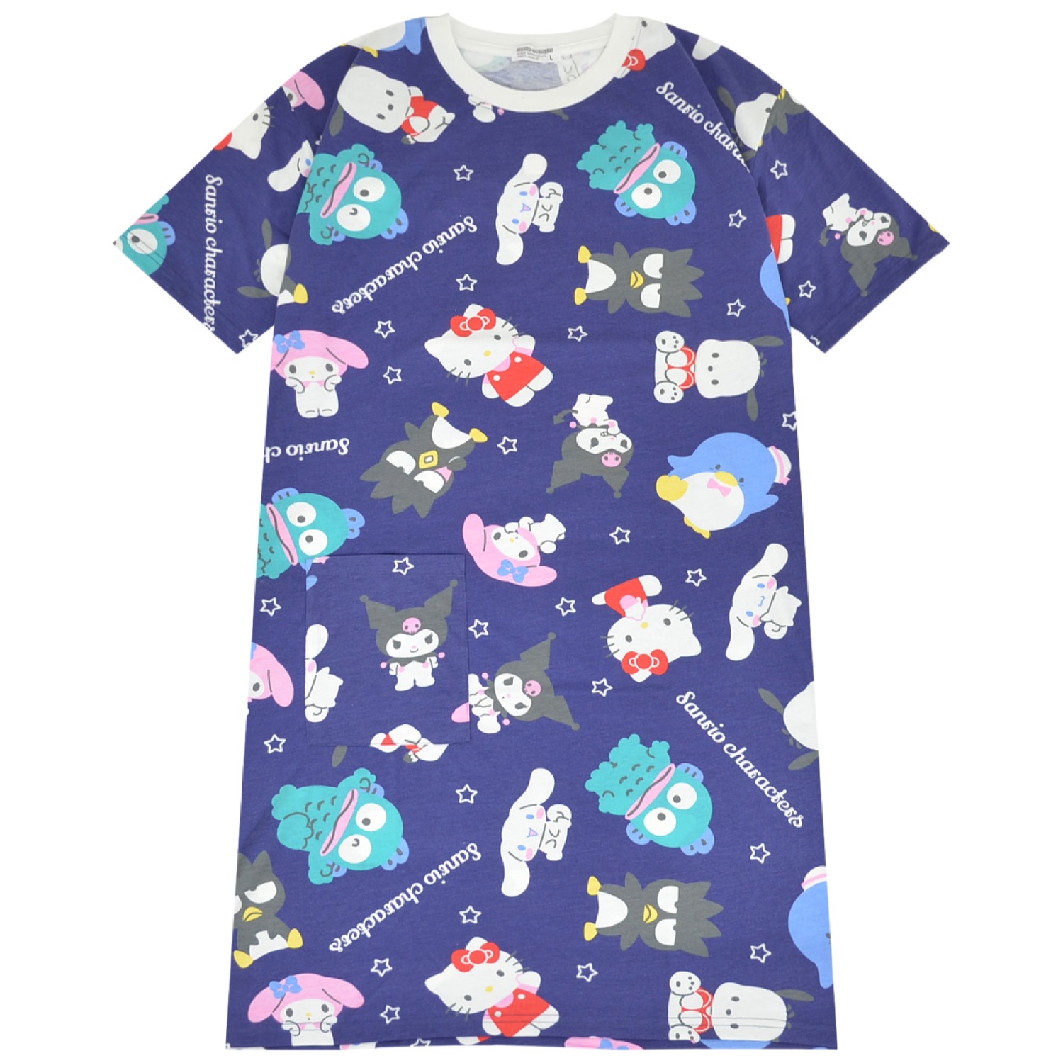 マイメロディ サンリオ キャラクターズ Tシャツ ワンピース 半袖 総柄