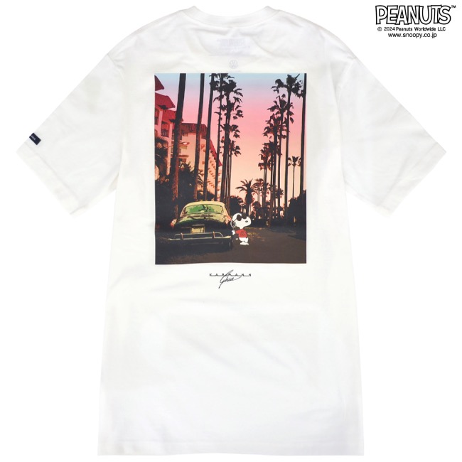スヌーピー Tシャツ 半袖 フォルクスワーゲン トップス 大人 車 フォト プリント SNOOPY PEANUTS Volkswagen |  | 02