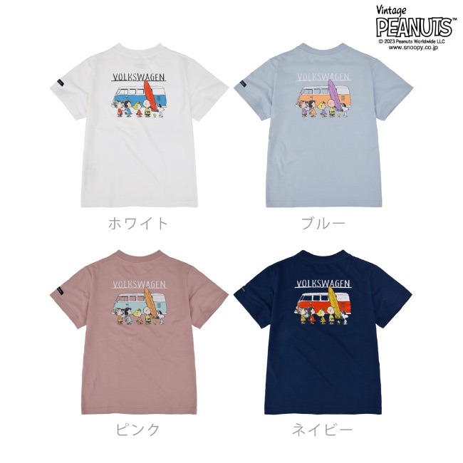 SNOOPY（スヌーピー） スヌーピーxフォルクスワーゲン コラボ キッズ T