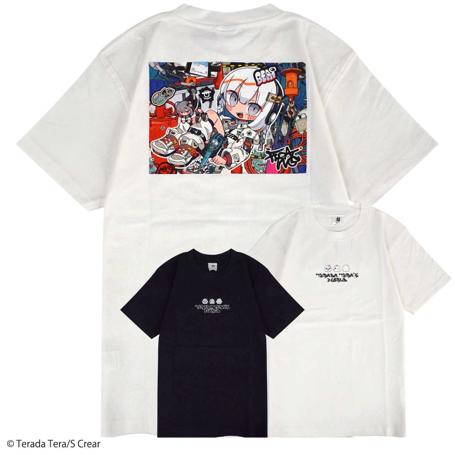 てら　新品Tシャツ 寺田てら 半袖 Tシャツ トップス プリント イラスト イラストレーター