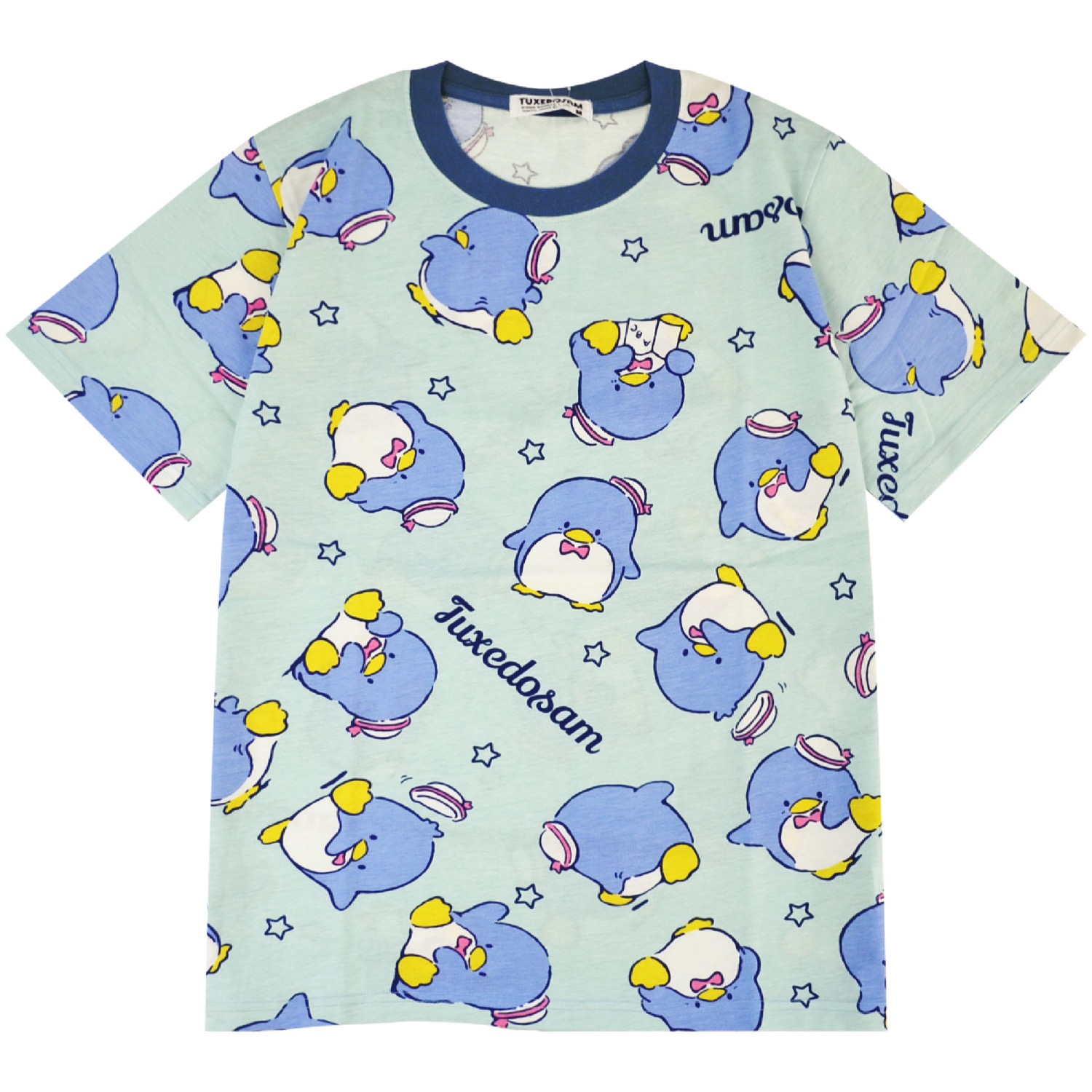 タキシードサム Tシャツ 半袖 総柄 プリント トップス サンリオ 