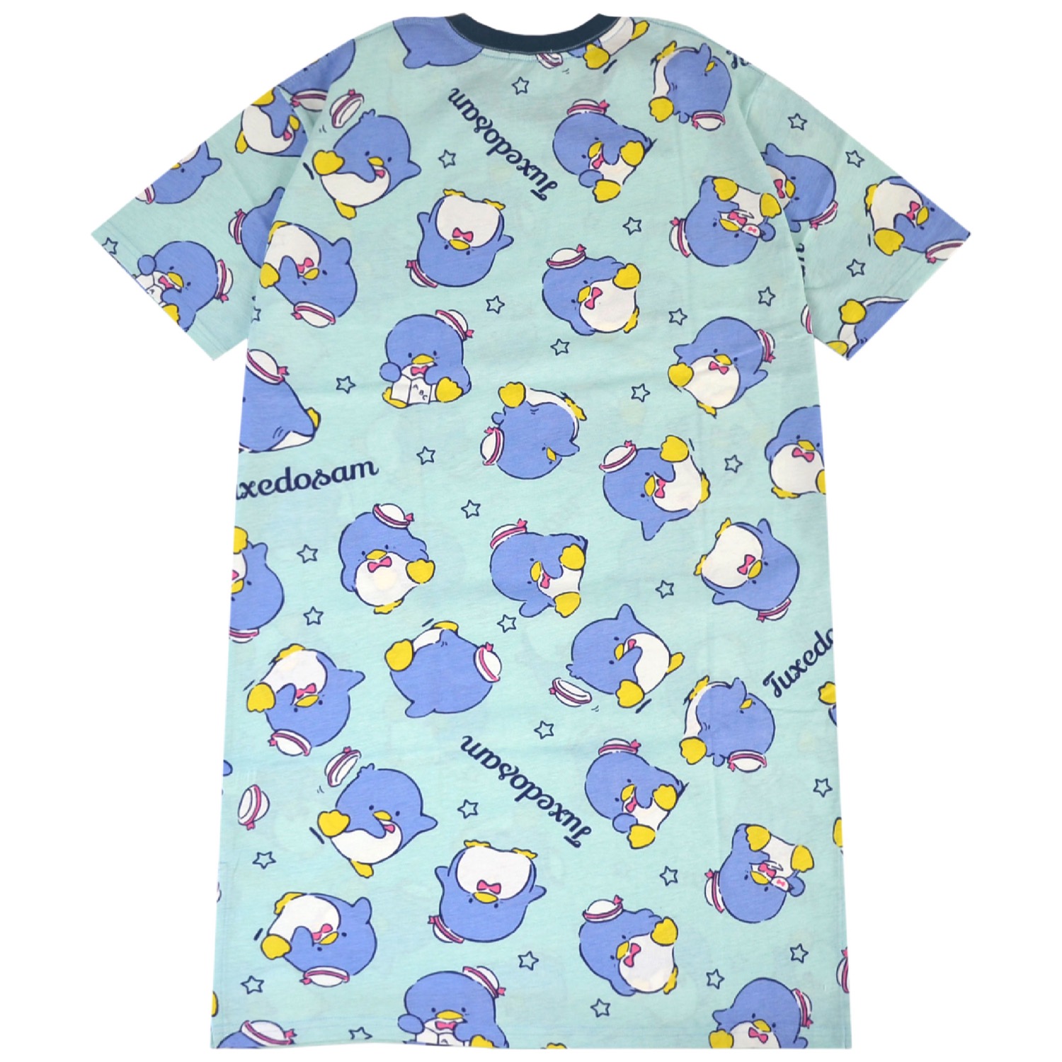 タキシードサム Tシャツ ワンピース 半袖 総柄 部屋着 ルームウェア
