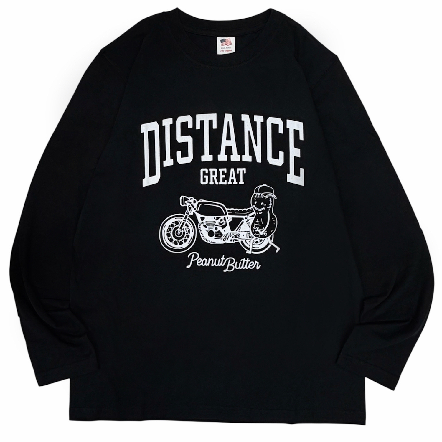 ロンT レディース Tシャツ 長袖 ロングTシャツ 綿 USA コットン クルー