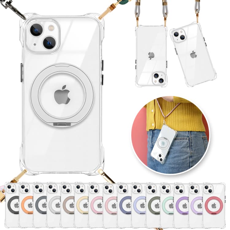 ZENIX DESIGN TECH 360°回転リングスタンドセット iPhone18Pro