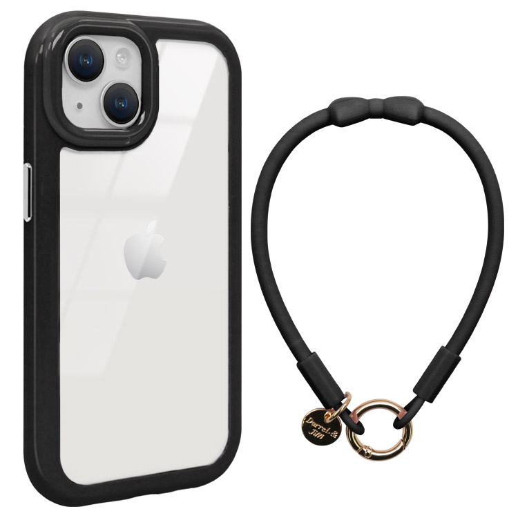 ZENIX DESIGN TECH iphone15 ケース リボン ストラップ付き 背面 ZENIX DESIGN TECH iphone15 ケース リボン ストラップ付き 背面