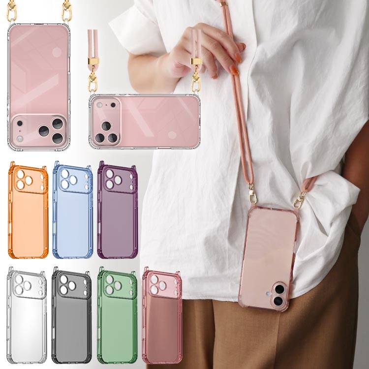 iPhone18 Pro iPhone18 Pro Maxケース スマホ ショルダーストラップ付き ストラップホール クリア iPhone17 iPhone16plus pro max promax iPhoneケース | ZENIX DESIGN TECH | 20