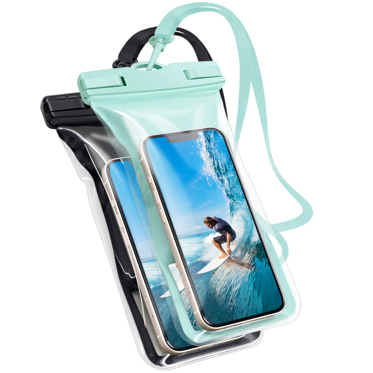 2枚セット 水に浮く スマホ 防水ケース ストラップ付き IPX8 操作可能 iPhone16 pro max plus 大きめ 多機種対応 防水スマホケース 水中撮影 スマートフォン | ZENIX DESIGN TECH | 03