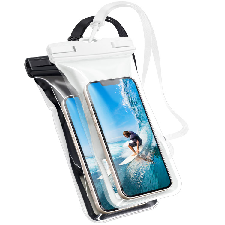 2枚セット 水に浮く スマホ 防水ケース ストラップ付き IPX8 操作可能 iPhone16 pro max plus 大きめ 多機種対応 防水スマホケース 水中撮影 スマートフォン | ZENIX DESIGN TECH | 05