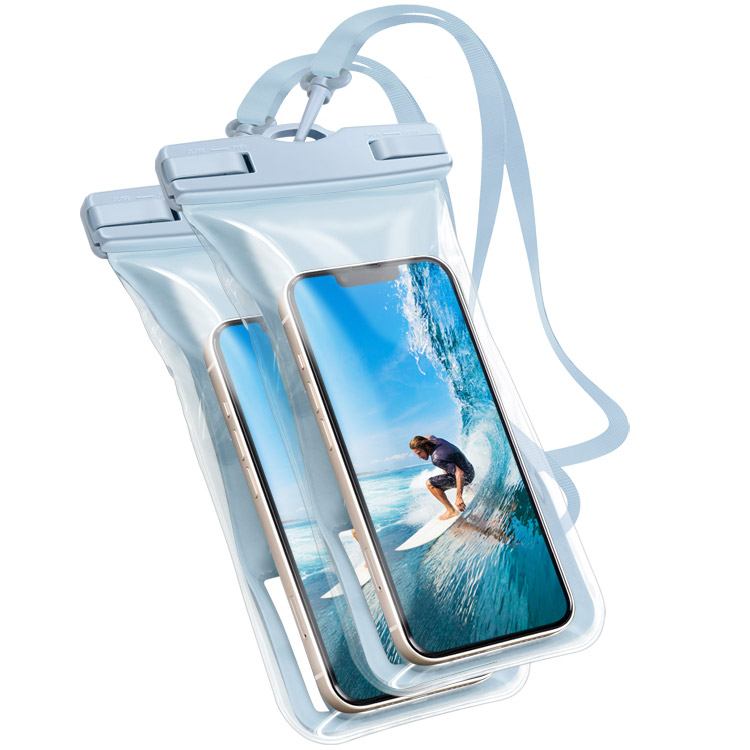 2枚セット 水に浮く スマホ 防水ケース ストラップ付き IPX8 操作可能 iPhone16 pro max plus 大きめ 多機種対応 防水スマホケース 水中撮影 スマートフォン | ZENIX DESIGN TECH | 06