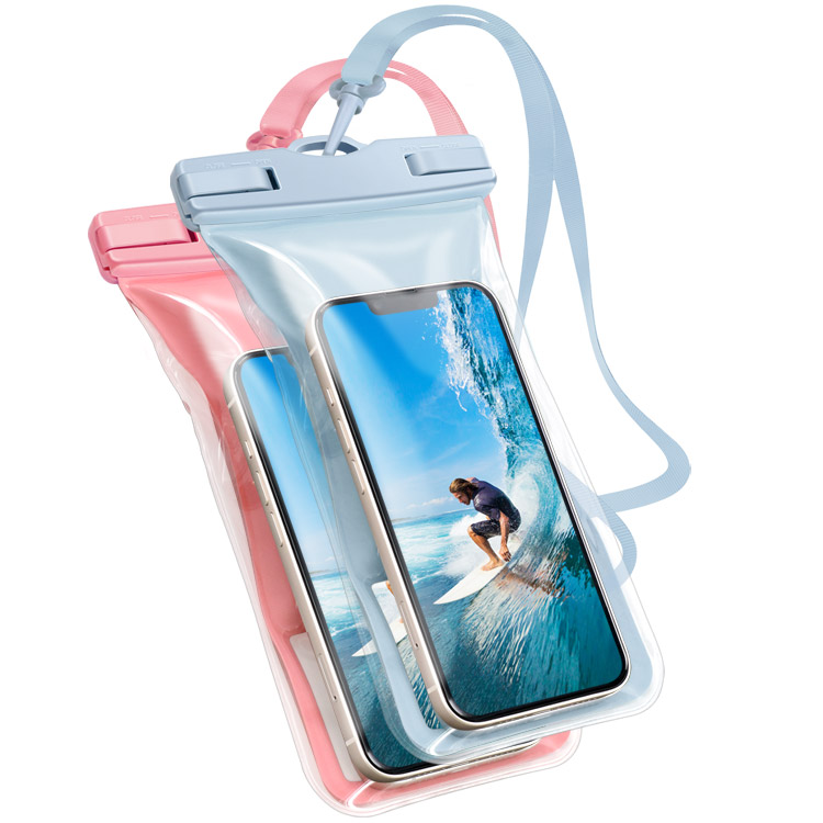 2枚セット 水に浮く スマホ 防水ケース ストラップ付き IPX8 操作可能 iPhone16 pro max plus 大きめ 多機種対応 防水スマホケース 水中撮影 スマートフォン | ZENIX DESIGN TECH | 08