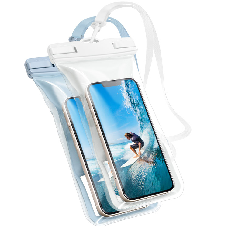 2枚セット 水に浮く スマホ 防水ケース ストラップ付き IPX8 操作可能 iPhone16 pro max plus 大きめ 多機種対応 防水スマホケース 水中撮影 スマートフォン | ZENIX DESIGN TECH | 09