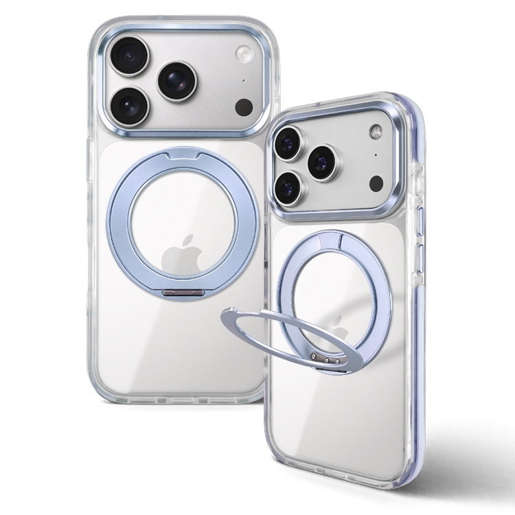 MagSafe対応 iPhone ケース 360度回転 リング付き スタンド内蔵 クリア 耐衝撃 スマホケース 透明 スマホリング カバー おしゃれ バンパー 背面カバー | ZENIX DESIGN TECH | 02
