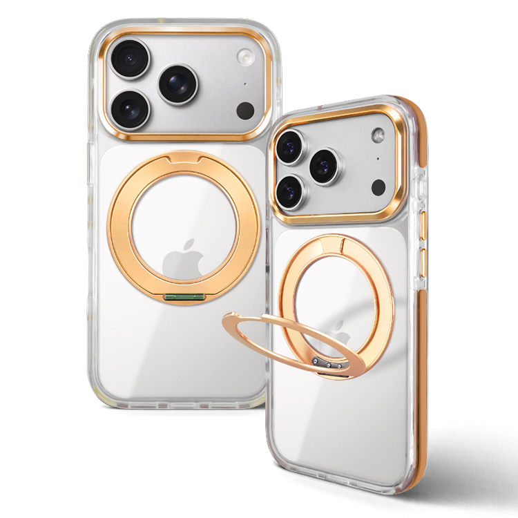 MagSafe対応 iPhone ケース 360度回転 リング付き スタンド内蔵 クリア 耐衝撃 スマホケース 透明 スマホリング カバー おしゃれ バンパー 背面カバー | ZENIX DESIGN TECH | 03