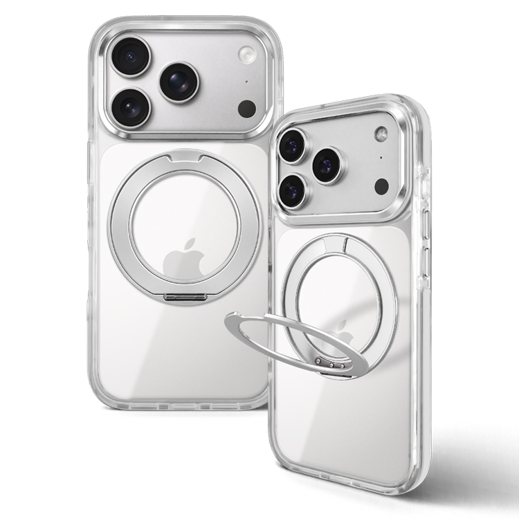 MagSafe対応 iPhone ケース 360度回転 リング付き スタンド内蔵 クリア 耐衝撃 スマホケース 透明 スマホリング カバー おしゃれ バンパー 背面カバー | ZENIX DESIGN TECH | 09