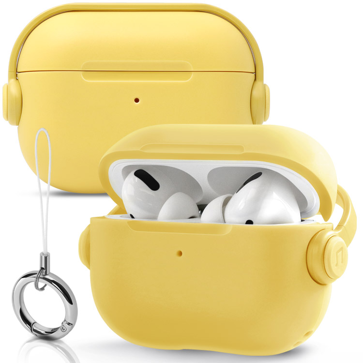 SALE‼️AirPods ケース 第2世代 第1世代 シリコンケース イエロー シンプルシリコンケース【AirPods（エアーポッズ）】 - AirPodsケース
