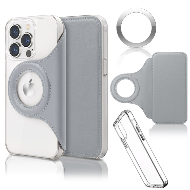 iPhone15 ケース Magsafe 対応  iPhone14 iPhone13 iPhone12 15pro iPhone15 Pro max 手帳型 15Plus iPhone14 Pro クリア メタル リング カード収納 おしゃれ | ZENIX DESIGN TECH | 08