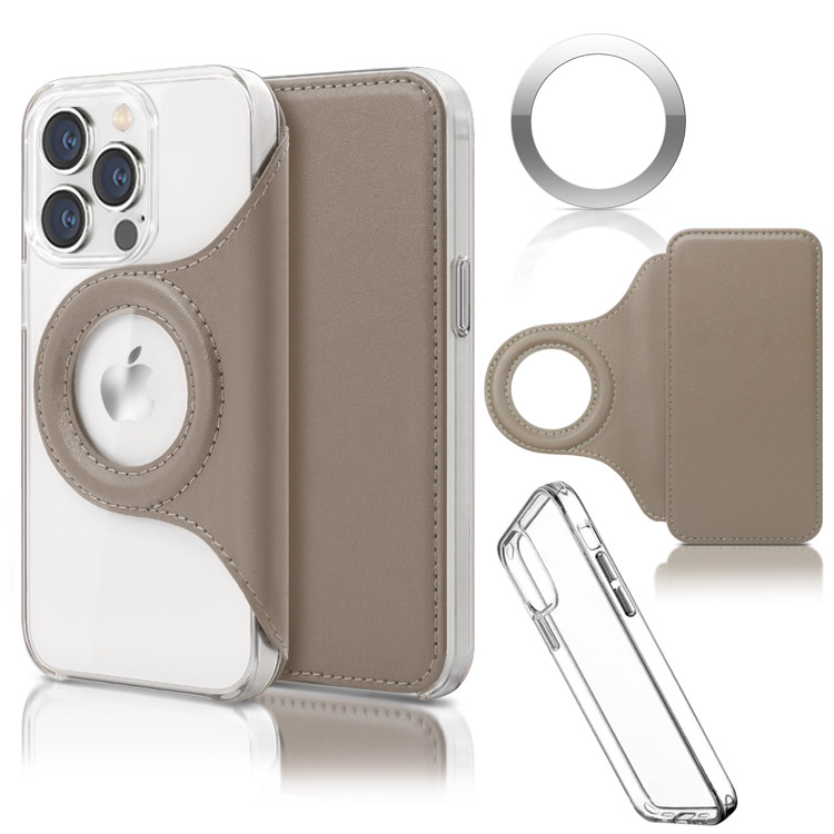 iPhone15 ケース Magsafe 対応  iPhone14 iPhone13 iPhone12 15pro iPhone15 Pro max 手帳型 15Plus iPhone14 Pro クリア メタル リング カード収納 おしゃれ | ZENIX DESIGN TECH | 05