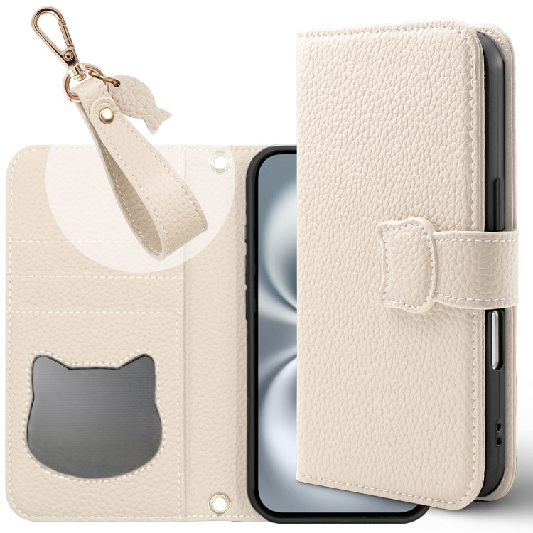 ZENIX DESIGN TECH 猫耳 iPhone17 ケース 手帳型 iPhone Air ケース