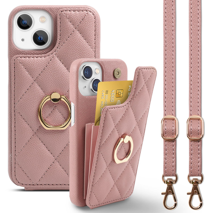 ZENIX DESIGN TECH iphone15 ケース ショルダー ストラップ付き リング