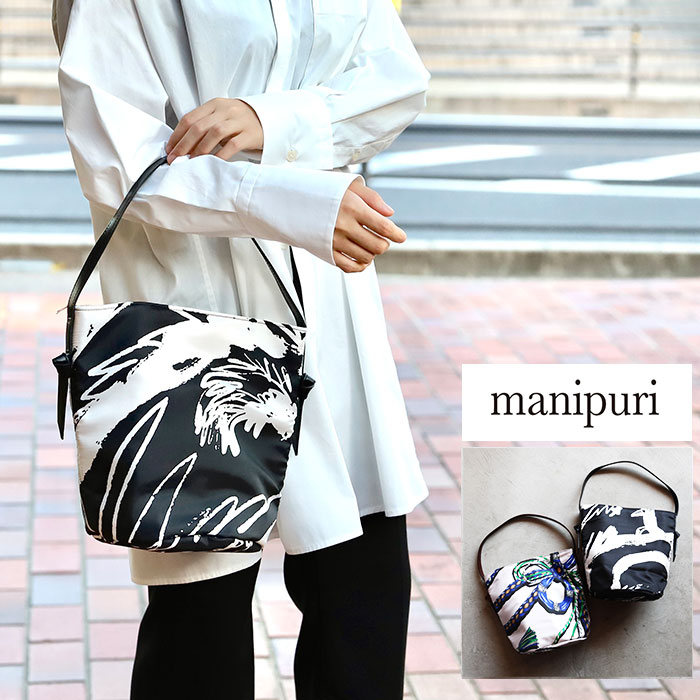 manipuri スカーフ ショルダーバッグ manipuri ショルダーバッグ バッグ 「別注」「manipuri for