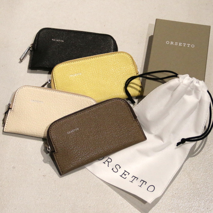 ORSETTO コンパクト 財布 本革 ミニ財布 スマートウォレット カード