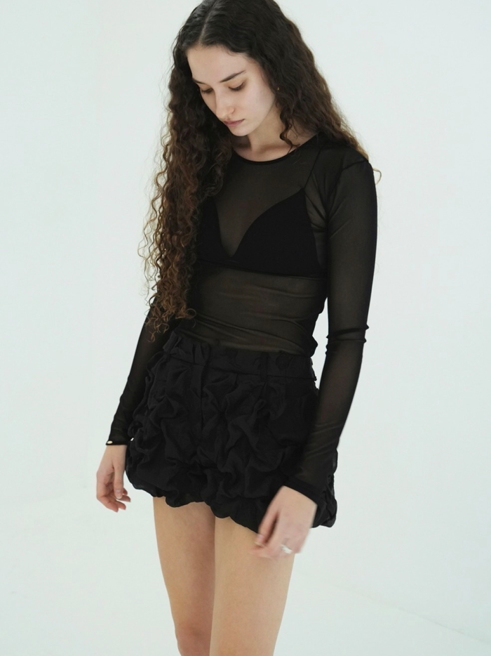 CLANE（クラネ） 即日発送 正規商品 シアー チュール トップス SHEER